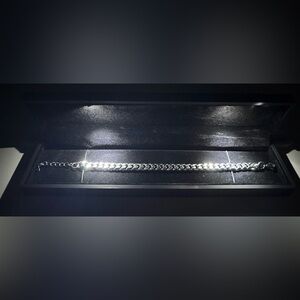 Silver Plated Cuban Link Bracelet